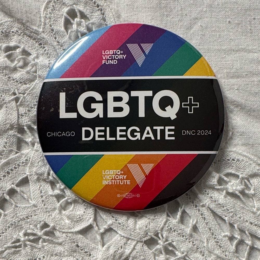 LGBTQ+ Delegate Button
